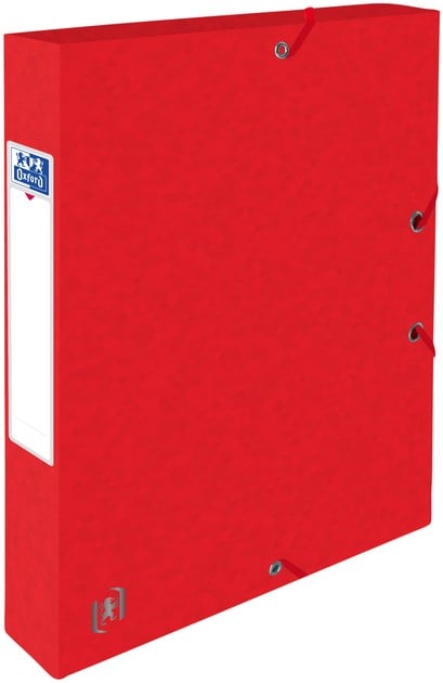 Elastobox Oxford Top File A4 40mm Karton Rood