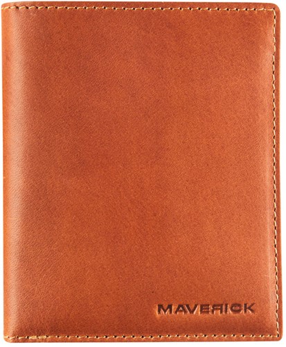 Portemonnee Maverick New Men lederen Billfold RFID cognac met uitneembare kaarthouder