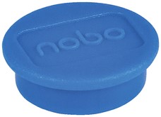 Magneten Nobo Ø24mm trekkracht 600 gram blauw 10 stuks