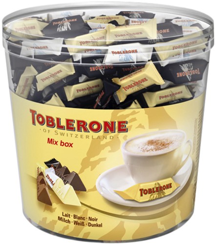 Chocolade Toblerone mini's mix 113 stuks