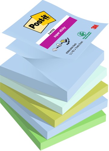 Memoblok 3M Post-it Z-Notes R330 Super Sticky 76X76mm OAS 5 stuks