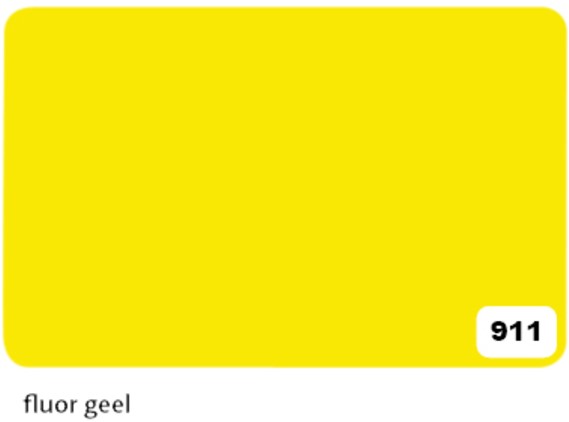 aspect Jaar Cursus Etalagekarton Folia 48x68cm 400 grams #911 fluor geel
