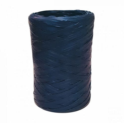 Cadeaulint 5mmx100meter raffia donkerblauw 37