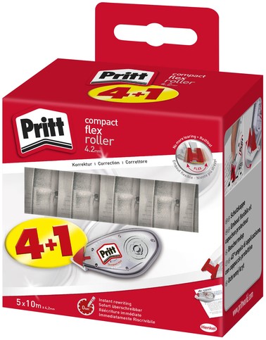 Correctieroller Pritt compact Flex 4.2mmx10m 4+1 gratis