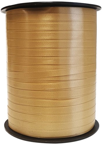 Cadeaulint spoel 5mm x 500meter goud