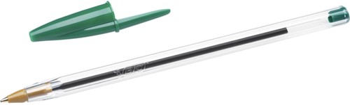 Balpen Bic Cristal groen medium | afname per 50 stuks