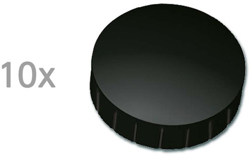 Magneten Solid Maul rond 32mm zwart trekkracht 0,8kg 10 stuks