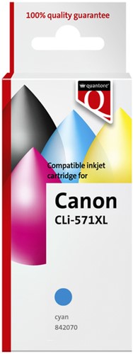 Inktcartridge QUANTORE CLI-571XL blauw (Canon)