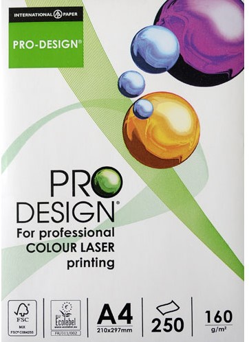 Onderdompeling Indica Hobart Printpapier Pro Design A4 160 grams wit 250 vel
