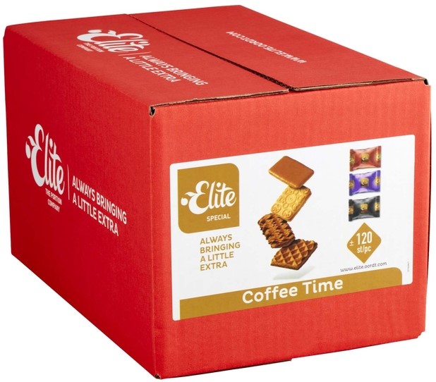 meester meloen Werkgever Koekjes Elite Coffee Time 4 smaken 120 stuks