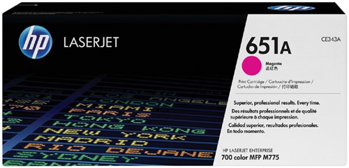 Toner HP CE343A 651A magenta