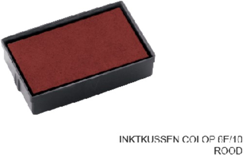 Inktkussen Colop E/10 rood tbv S120 | afname per 5 stuks