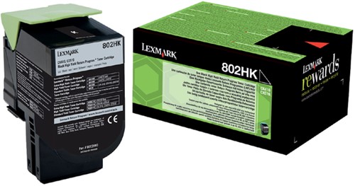 Toner Lexmark 80C2HK0 zwart