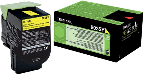 Toner Lexmark 80C2SY0 geel