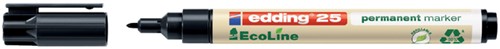 Permanent marker Edding 25 Eco 1mm zwart | afname per 10 stuks