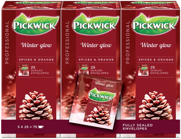 Pickwick 25 zakjes van 2 gram. per 3 pakjes.