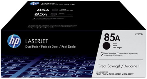 Toner HP CE285AD 85A zwart 2x