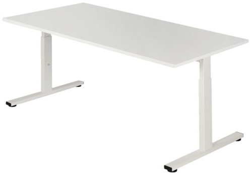 Bureau NPO Pro-Fit vast 180x80cm wit frame wit blad