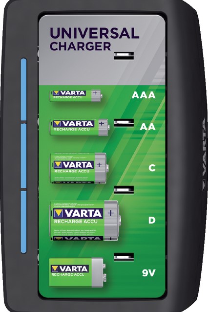 leg uit ten tweede Lagere school Batterij oplader Varta Universeel