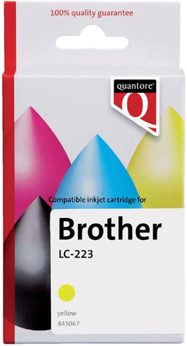 Inktcartridge QUANTORE alternatief tbv Brother LC-223 geel