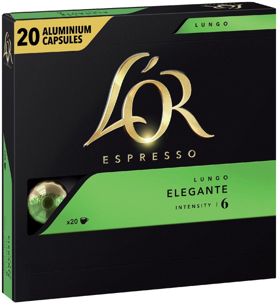 onkruid moord Verhoogd Koffiecups Douwe Egberts L'Or Espresso Elegante 20 stuks