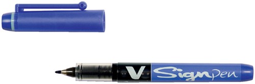 Fineliner Pilot V-Sign 0.6mm blauw | afname per 12 stuks