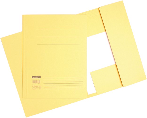 Schiereiland Correspondent Overzicht Dossiermap 3-kleps Quantore folio chamois | afname per 10 stuks