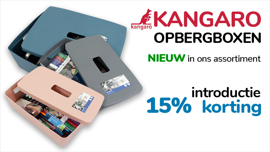 Kangaro opbergboxen 15% introductiekorting!