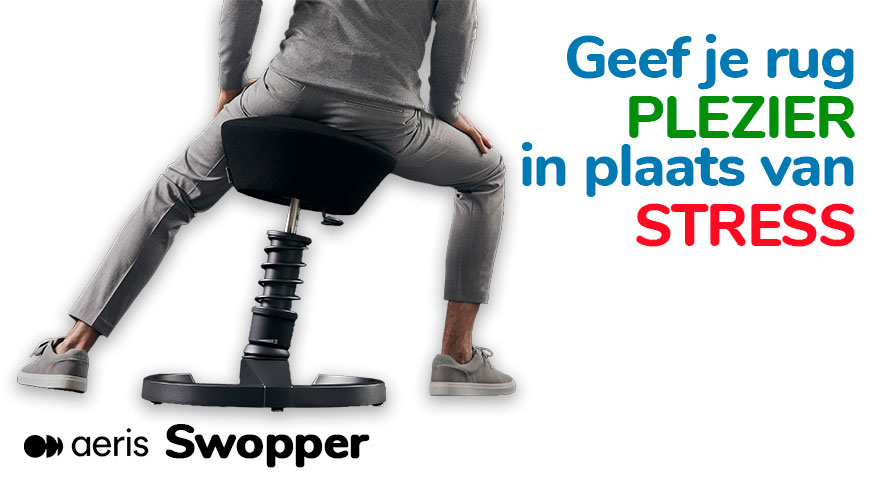 Swopper kantoorkrukken nieuw in ons assortiment!