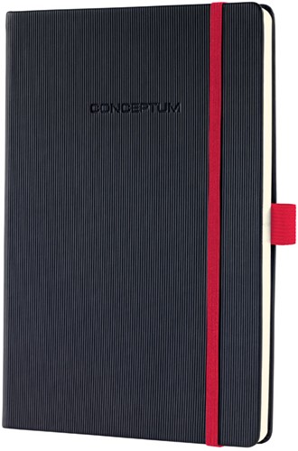 Notitieboek Sigel Conceptum RED Edition A5 lijn 97 vel omslag zwart SI-CO663