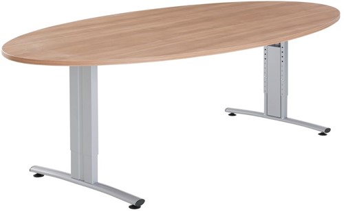 Vergadertafel Huislijn Basic ellipsvorm 240x120 cm