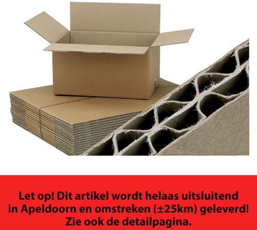 Verzenddoos dubbelgolf  BC buitenmaat: 600x400x400mm binnenmaat: 586x386x386mm bruin 5 stuks